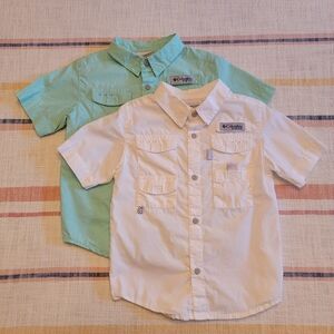 Columbia Boys Toddler PFG Bonehead™ Short Sleeve Shirt 4T, lot of 2